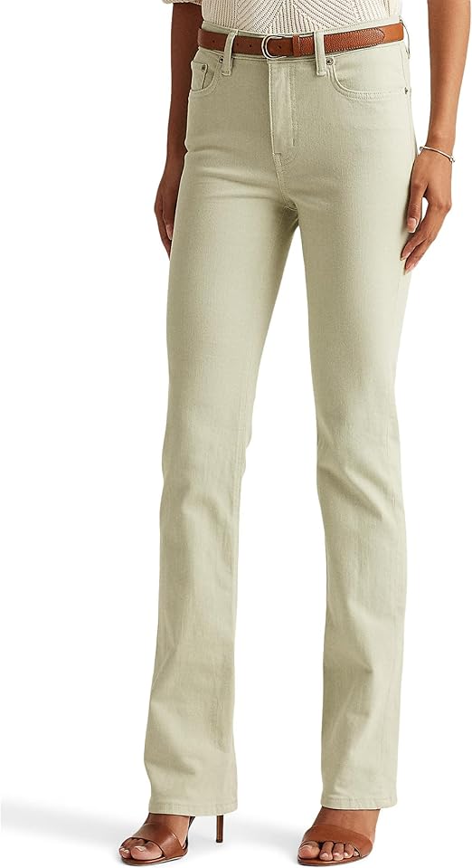 Lauren Ralph Lauren Womens High Rise Stretch Bootcut Jeans